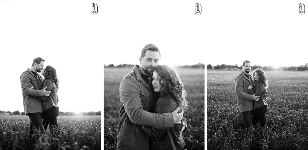 Sunset engagement portraits with Jessey and Jeremy in Ottawa