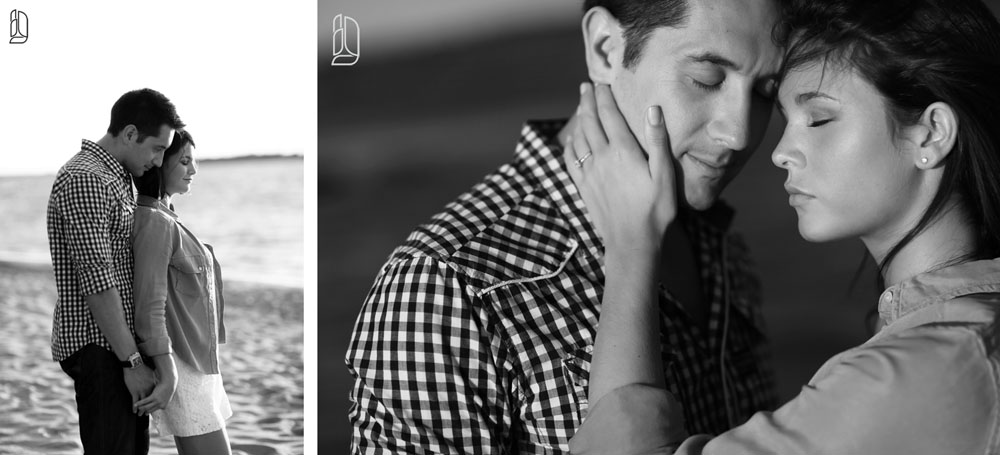 Michelinne + Darren's Ottawa beach engagement portraits